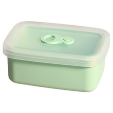 투명캡 실리콘 밀폐용기 소 민트 4p, 1개, 200ml(1P)