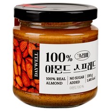 데이웰 100% 아몬드 스프레드 크리미, 230g, 1개