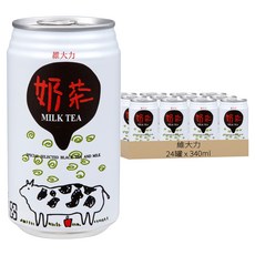 維大力 奶茶, 1箱, 24個裝, 340ml