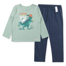 오가닉맘 아동용 티라노 긴소 면 내의 상의 + 하의 세트 MISL9K09