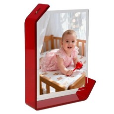 Piknoa 彩色邊框亮點擺飾感相框, 1個, 紅色