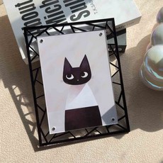 PICKNOA 獨特桌上亮點壓克力相框, 1個, 黑色