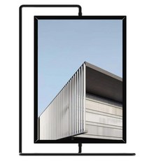 PICKNOA 立體感空間亮點金屬框相框, 1個, 黑色