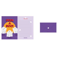 아이코닉 메리 편지지 세트, 10 PEEKA BOO, 1세트