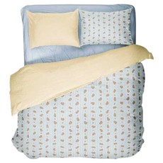 Rugum Sleep Moment Sugar Pop Bear 高密度四季被套, 蜂蜜奶油黃