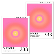 바이데 봄에 집꾸미기 좋은 화사한 핑크톤의 벽꾸미기 캔버스 작은 포스터 그림 2p, 핑크무드스타일 F