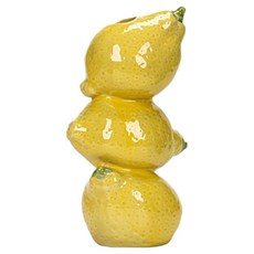 Mirnoa 擬真水果造型獨特裝飾室內花瓶 MMM3472, 檸檬