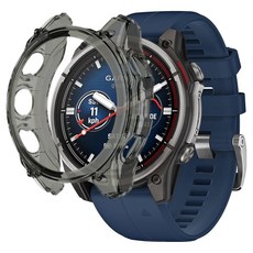 SPACE SHIELD Garmin 智慧手錶 TPU 防撞保護殼, 黑色, 1個