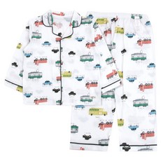 오가닉맘 아동용 큐레인 긴소 면 잠옷 상하의 세트 MHSSSW02