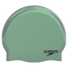 speedo 矽膠泳帽 8-70984002, 深綠色, 1個