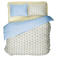 러움 슬립모먼트 슈가팝베어 고밀도 사계절 이불커버, Q/K 이불커버 단품, 베개커버 구매안함, 듀이 블루