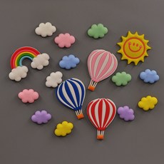 Livlook 可愛立體冰箱磁鐵17件組, 混合色