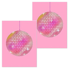 바이데 봄에 집꾸미기 좋은 화사한 핑크톤의 벽꾸미기 캔버스 작은 포스터 그림 2p, 핑크무드스타일 C