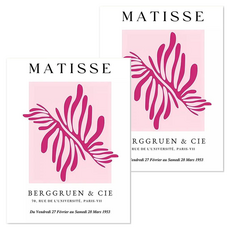 바이데 봄에 집꾸미기 좋은 화사한 핑크톤의 벽꾸미기 캔버스 작은 포스터 그림 2p, 핑크무드스타일 E