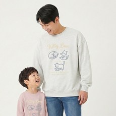 Little rabbit 家庭貓咪素描親子裝