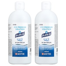 일양약품 퓨렌 렌즈세척액, 2개, 360ml
