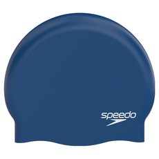 speedo 矽膠泳帽 8-70984004, 海軍藍, 1個