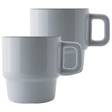 라운드앤플랫 쉐이드 머그 300ml, 미스티블루, 2개