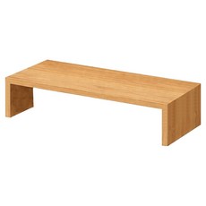 맙소샵 심플 책상정리 MDF 수납 모니터받침대 단층 HR2614, 블랙