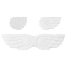 g-clicker Wing 棉質護腕墊 鍵盤靠墊 手腕託, 純淨白, 1個