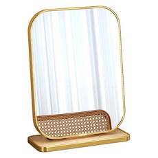 Mabso Shop 簡約金屬折疊式桌鏡 HR2620, 金色