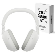 스페이스쉴드 소니 WH-1000XM6 호환 헤드폰 이어 쿠션 패드 커버, 플래티넘실버, 1개