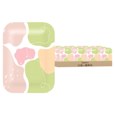 Seekis 蒸汽熱敷艾草暖足貼 糖果色, 20個