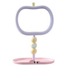 맙소샵 파스텔 애플 유니크 트레이 탁상거울 HR2621, 퍼플