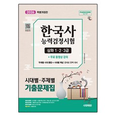 Sidaeedu 2026 PASSCODE 韓國史能力檢定測驗 時代別 · 主題別 歷屆試題集 深化(1·2·3級) + 免費影片課程, 時代考試企劃