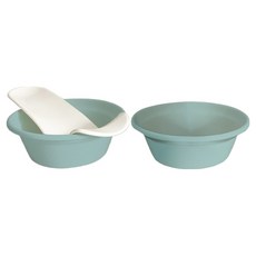 플라팜 신생아 뉴코코맘 아기욕조 베이직 3종 세트, 민트, 1세트