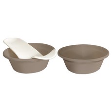 플라팜 신생아 뉴코코맘 아기욕조 베이직 3종 세트, 브라운, 1세트