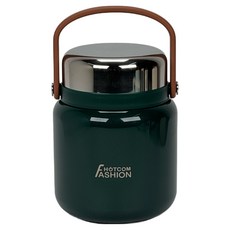 Hotcom 時尚粥桶兼便當, 綠色, 1個, 650ml