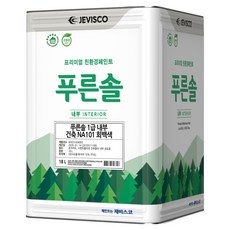 제비스코 푸른솔 1급 내부 페인트, 회백색 NA101, 1개, 18L