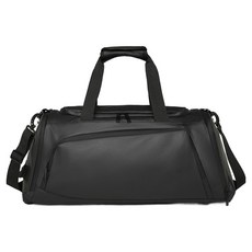 Elbeo 2gram Plus 後揹包兼容 足球鞋分離收納 運動旅行袋, 01 基本黑色, 1個