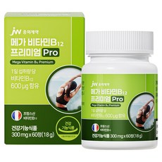 JW중외제약 메가 비타민B 12 프리미엄 Pro 18g, 1개, 60정