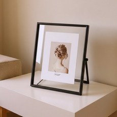 Piknoa 北歐風格現代室內裝飾相框, 1個, 黑色 橫式