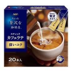 AGF 奢華的咖啡店 咖啡拿鐵 濃厚風味, 6.3g, 1個, 20個裝