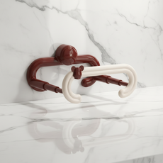 Join Made 吸盤式多用途浴室掛架, 牛奶紅, 1個