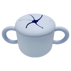 빅벅 아기 흘림방지 스낵컵, 블루, 1개