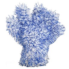 Marijoa 汽車超細纖維清潔手套 單手穿戴, 藍色, 1個