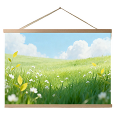 바이데 그린멍 포레스트 그림 배전함 두꺼비집 가리개 행잉 패브릭 포스터, 그린포레스트타입 C