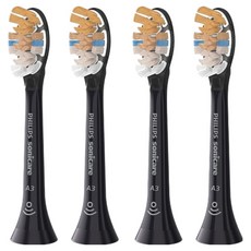 필립스코리아 소닉케어 A3 프리미엄 올인원 칫솔모 블랙 4p, HX9094/91, 1개