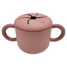 빅벅 아기 흘림방지 스낵컵, 레드, 1개 레드, 1개