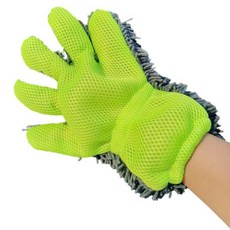 마리조아 스크래치 방지 극세사 세차 장갑 한손착용, 그레이, 1개