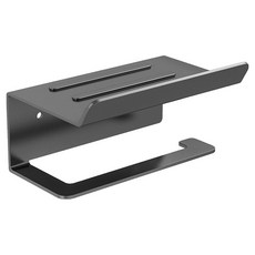 Movibe 鑽孔/免鑽孔層架式衛生紙架, 灰色, 1個