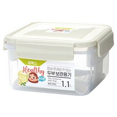 코멕스 안심트레이가 있는 두부보관용기 1.1L, 1개