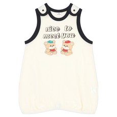 Milk Baby 兒童雙熊棉質網眼睡眠背心