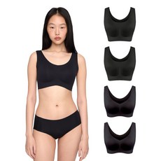 24hrs. 無感失憶寬肩內衣4件組