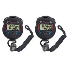 Haimpick 碼錶 秒錶 碼錶 大考手錶 實驗室 跑步 Free, 黑色, 2個