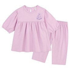 MilkBaby 구름두둥실 래빗 7부 상하의 세트